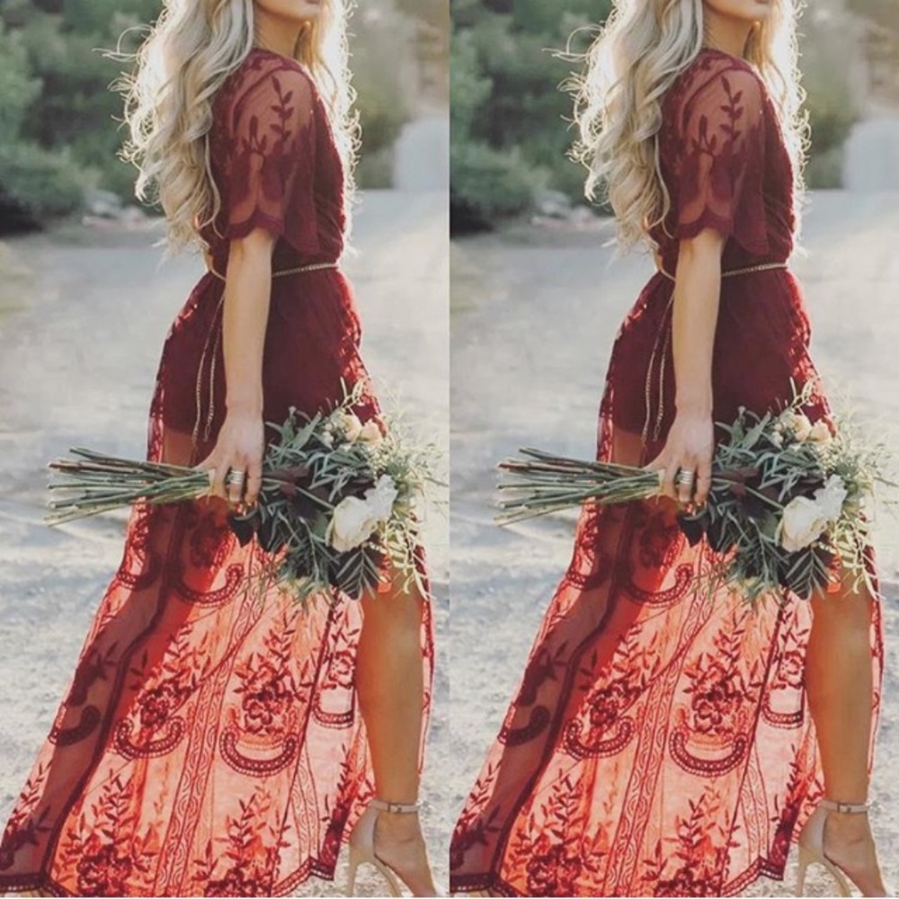 Red Lace Dress